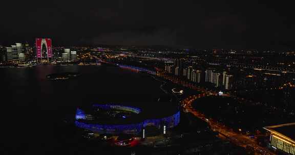 苏州城市地标夜景