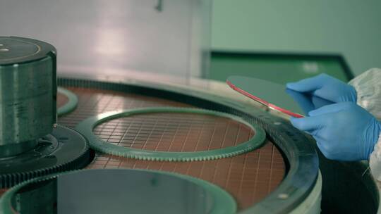 半导体制造硅晶片机械臂科技硅晶圆