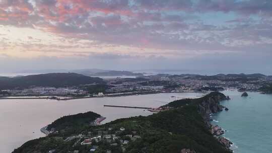 航拍神州大地 海岛城市风光