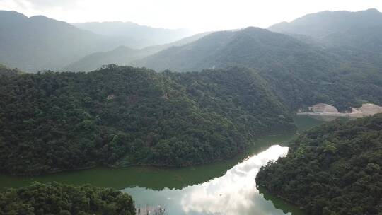 自然风光大山河流航拍