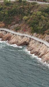 旅游景区 深圳 大梅沙 海滨 步道 竖屏