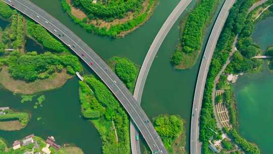 湿地中的公路