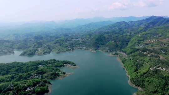 陕西安康瀛湖景区 汉江河流