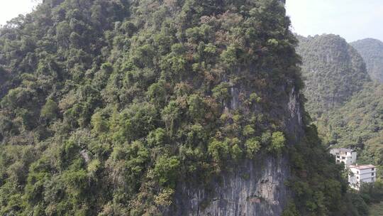 航拍广西桂林山水风光