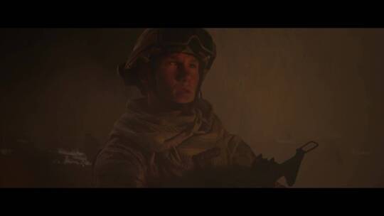 战火中的士兵视频素材模板下载