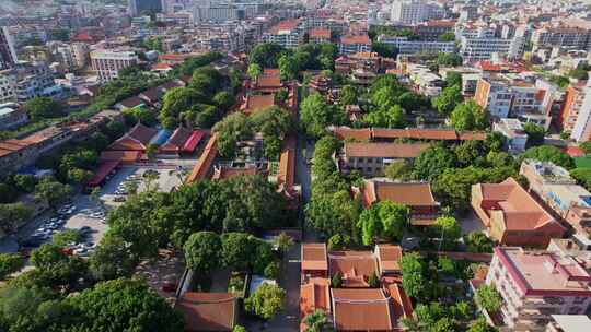 航拍泉州承天寺景观视频素材模板下载