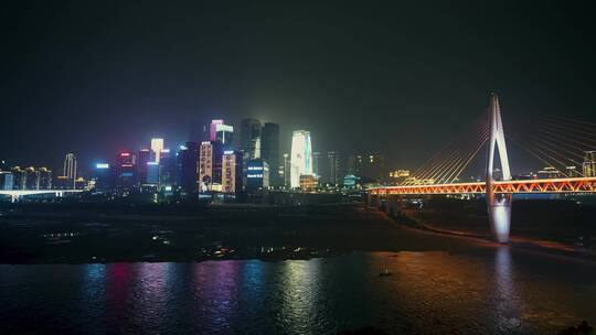重庆千厮门嘉陵江大桥视频素材模板下载