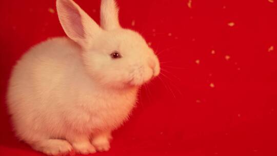 兔年春节吉祥兔子