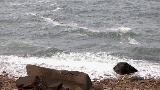 东极岛 海浪 海滩