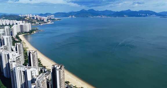 惠州小径湾海滨沙滩航拍0222_D