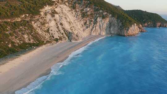 海岸，海滨，天线，海岸线