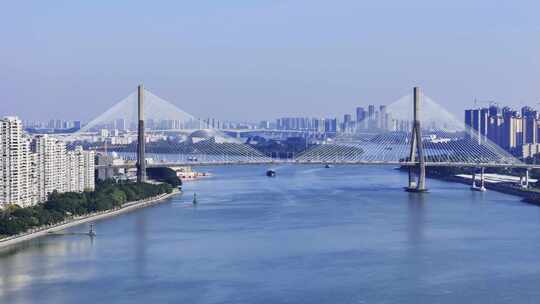 广州番禺大桥航拍