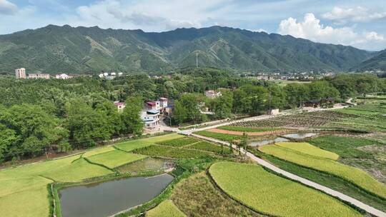 新中国美丽乡村航拍视频素材模板下载