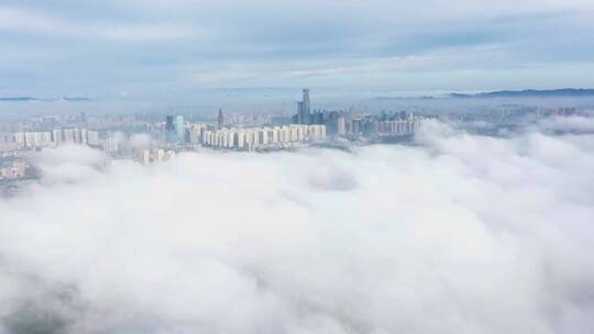 云层上的风景，愉悦身心，白云仔向你微笑视频素材模板下载