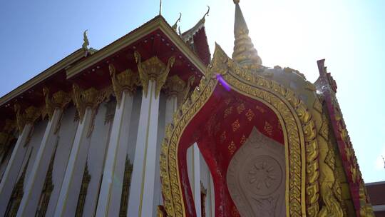 洛阳白马寺国际佛殿泰国寺庙古建筑光影