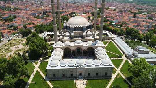历史清真寺的旅游景观