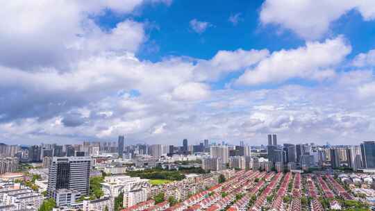 杭州滨江城市建筑风景延时