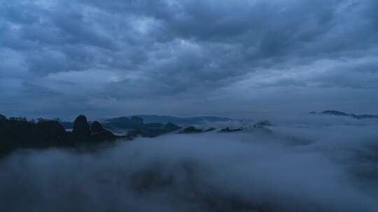 【4K】武夷山白云寺云雾涌动延时