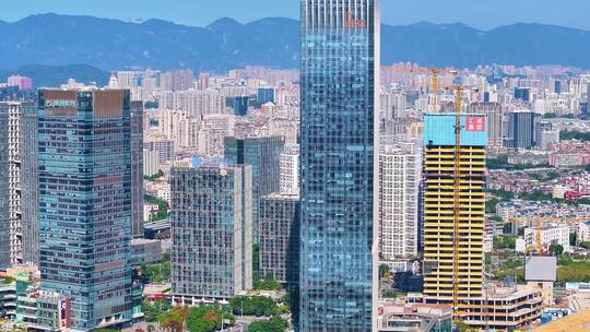 福州市台江区航拍高楼大厦城市福建省风景风视频素材模板下载