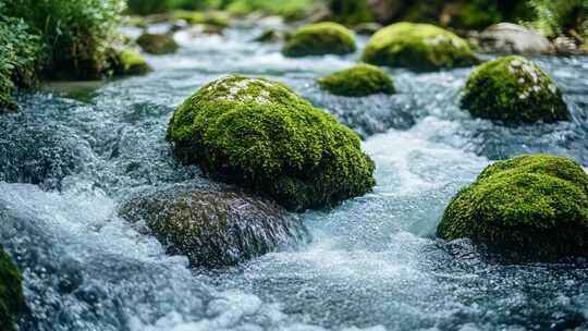 山间溪水