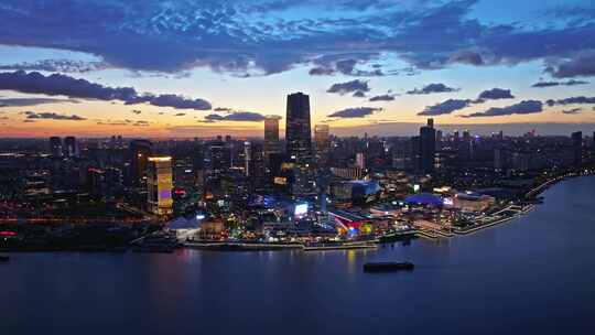 上海徐汇滨江西岸艺术中心CBD航拍