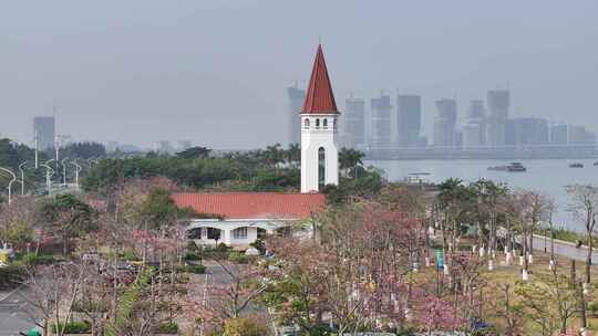 珠海花海长廊二号驿站视频素材模板下载