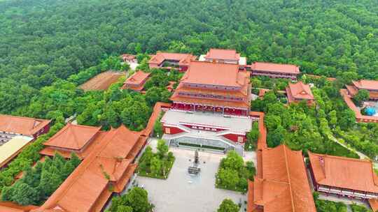 安徽省合肥市蜀山区合肥开福禅寺风景景区寺视频素材模板下载