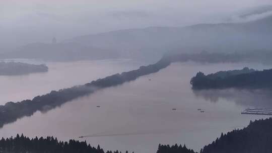 杭州西湖日出