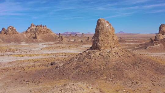 沙漠岩层全景景观