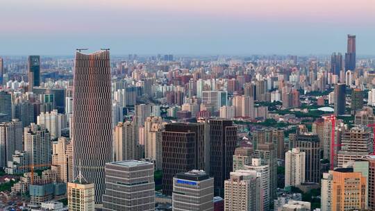 航拍  上海早晨 上海城市建筑