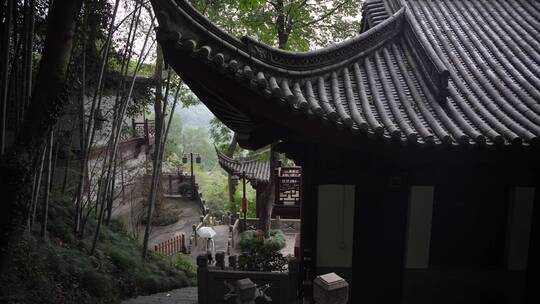 杭州飞来峰韬光寺建筑风景