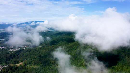 云南腾冲山脉云海航拍穿云大片4K