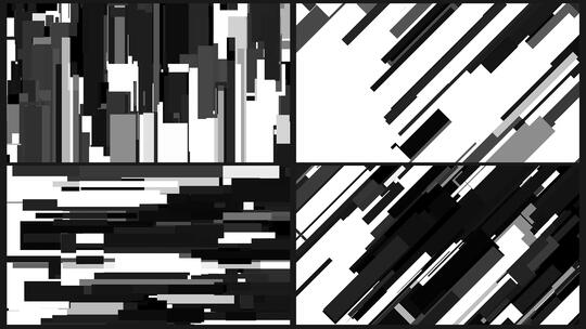 3组4K科技感黑白遮罩转场高清在线视频素材下载