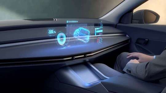 车内高科技智能交互系统展示