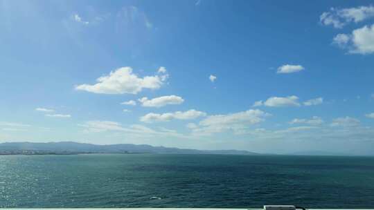 车窗外大阪海湾风景 日本 0271