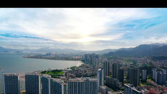 4K航拍惠州大亚湾风景