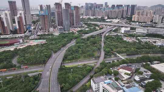 深圳南山区CBD航拍