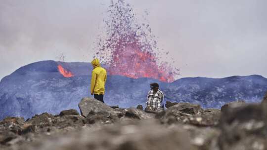 火山，喷发，熔岩，冰岛