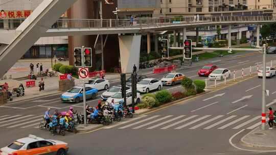 城市道路交通车流延时