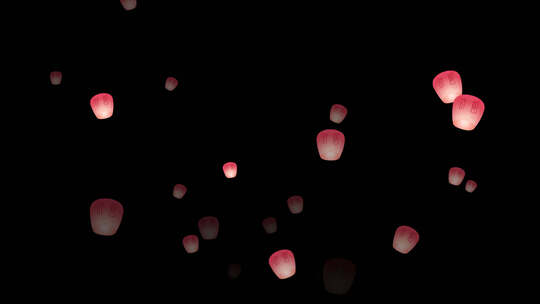 孔明灯背景素材