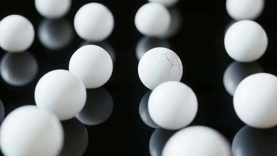 白色球体微距特写画面