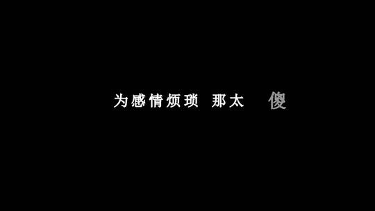 胡歌-光棍dxv编码字幕歌词