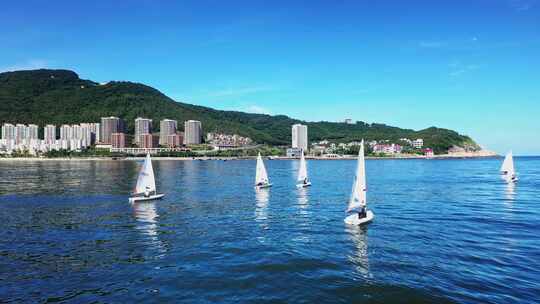 广东阳江海陵岛旅游风光航拍