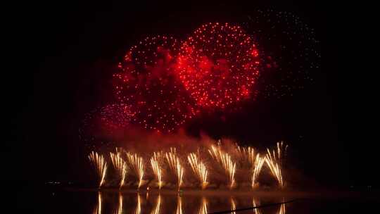 烟花 绚丽的烟花 庆祝视频素材模板下载