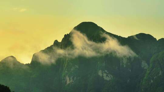 茶山 山川 云海 云南原始森林 大好河山