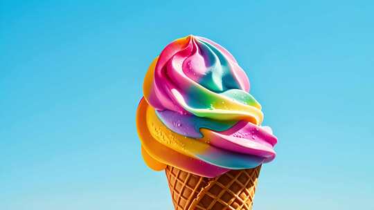 雪糕 彩色冰淇淋