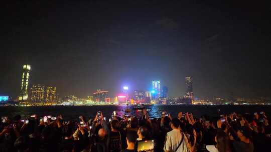 香港 维多利亚港 跨年 烟花 焰火 全程