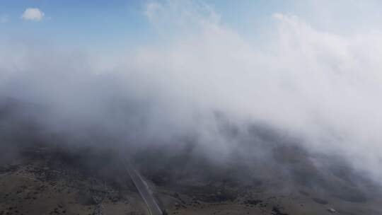 贵州高原冬季云海风光风景