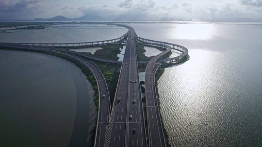 粤港澳大湾区珠海金湾航空新城航拍