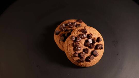 曲奇饼干甜品零食巧克力饼干视频素材模板下载